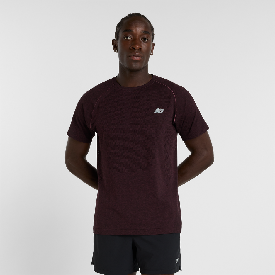 Koszulka męska New Balance MT41080FDP – bordowa