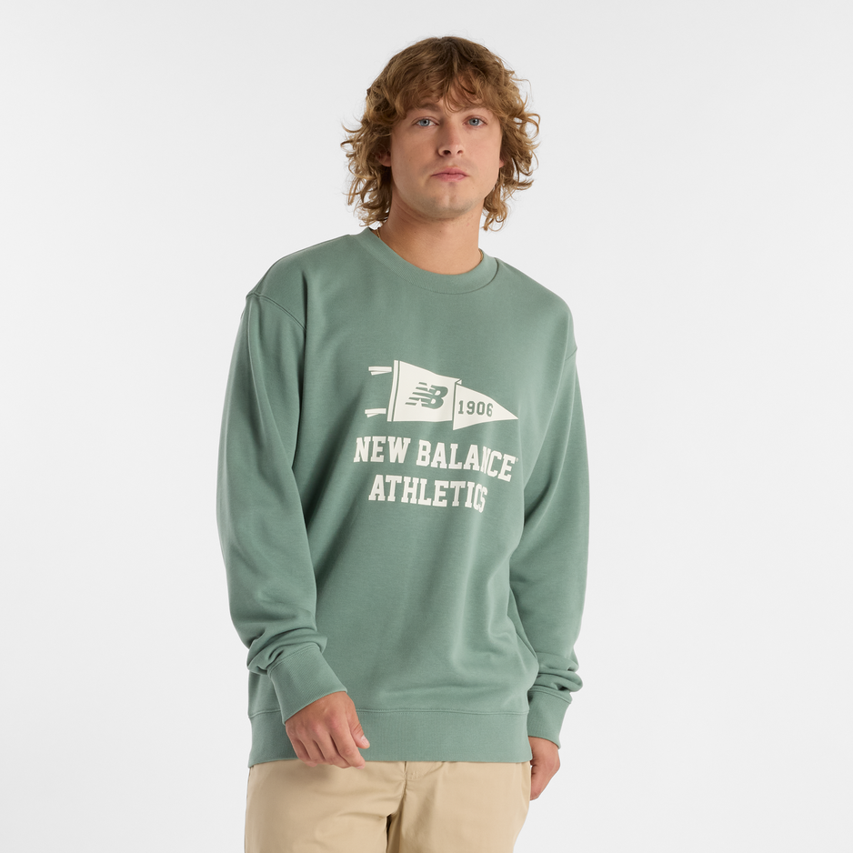 Bluza męska New Balance MT51929DKJ – zielona