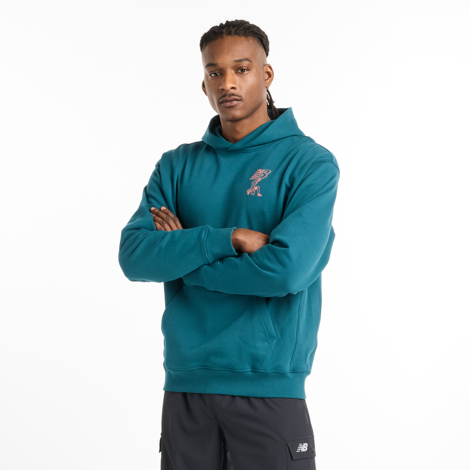 Bluza męska New Balance MT51979DOE  – niebieska