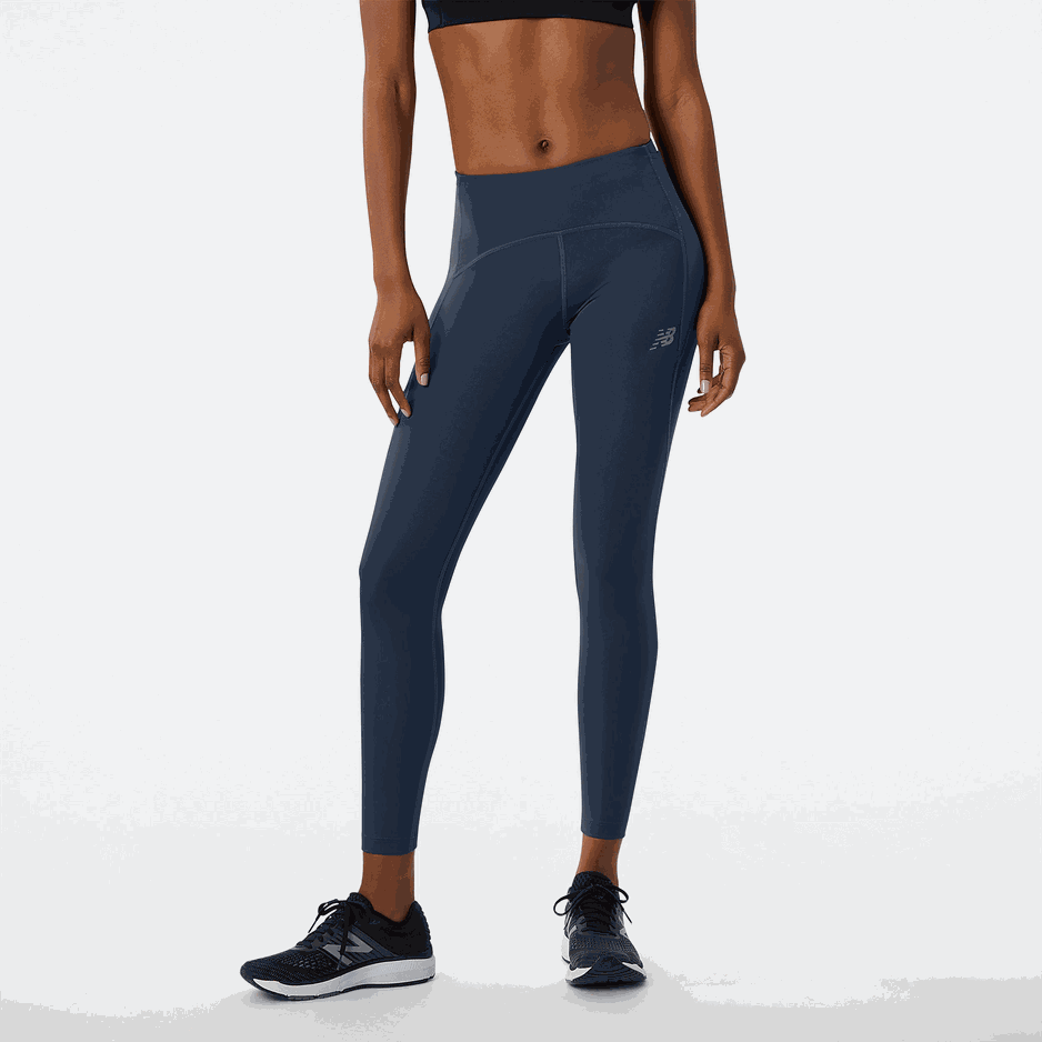 Legginsy damskie New Balance WP21273NGO – granatowe