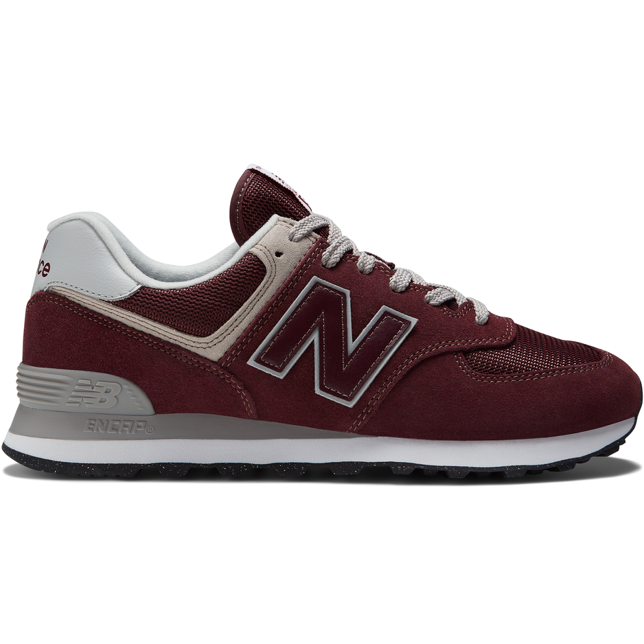 Buty męskie New Balance ML574EVM - bordowe