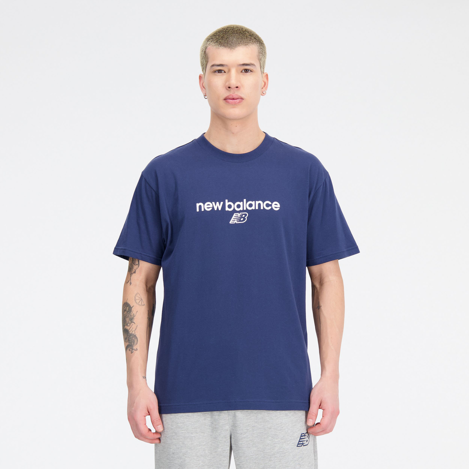 Koszulka męska New Balance MT33529NNY – niebieska