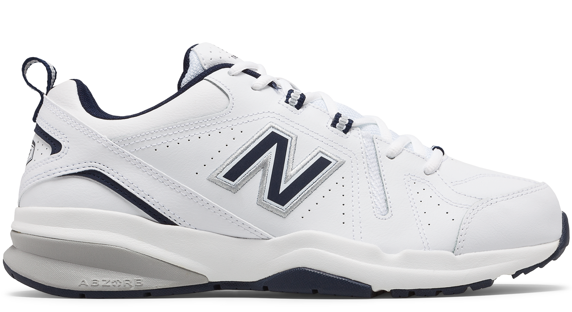 スニーカー New Balance MX608V5 White MX608AW5 New Balance MX608V5 Skórzane buty antypoślizgowe białe