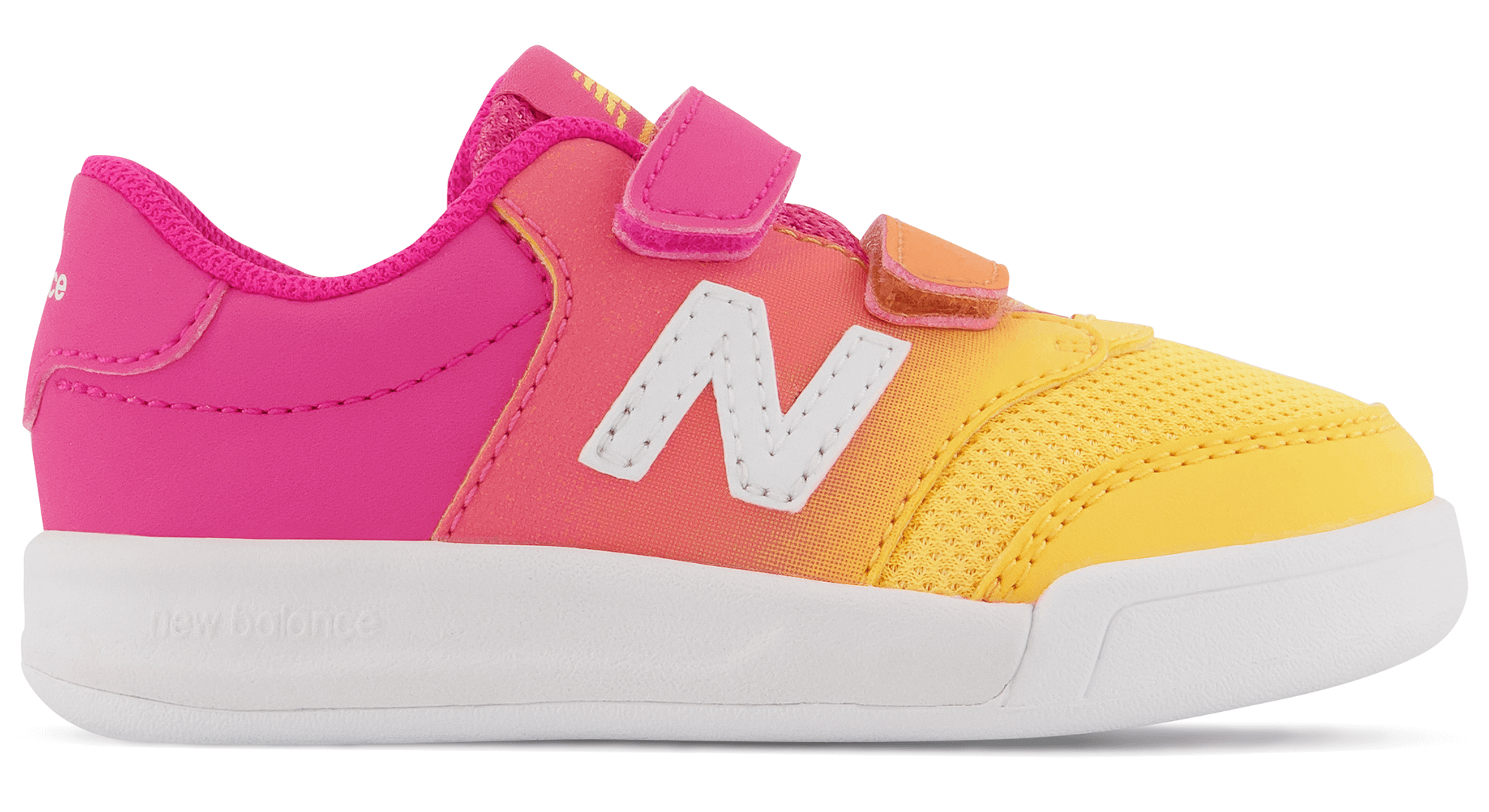 Buty niemowlęce New Balance żółto–różowe