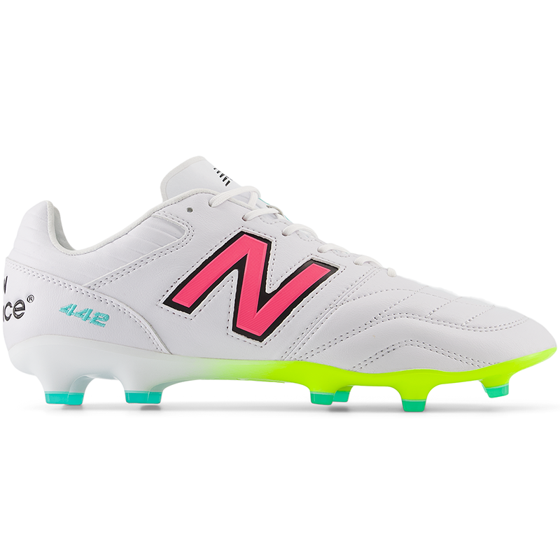 Korki męskie New Balance 442 V2 PRO FG MS41FMWH - białe