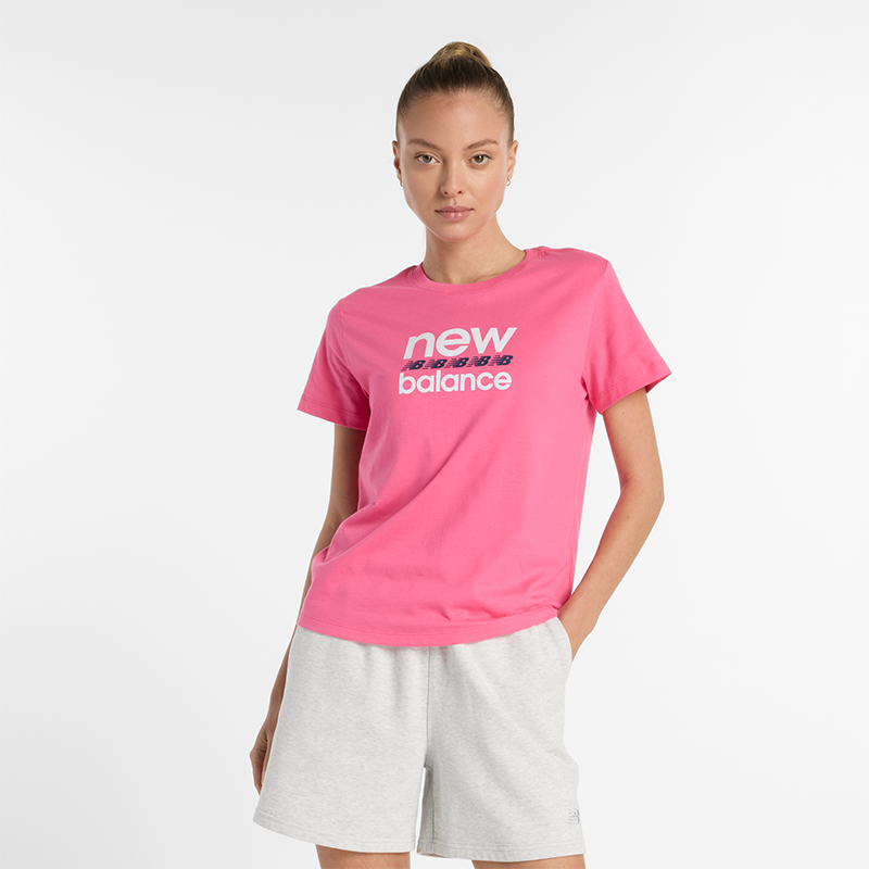 Koszulka damska New Balance WT51540DAB - różowa
