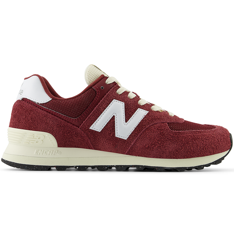 Buty unisex New Balance U574RBK - bordowe