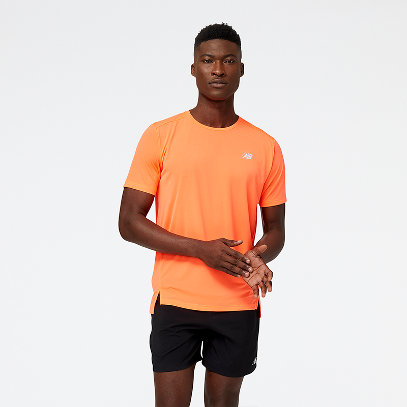 Koszulka męska New Balance MT23222NDF - pomarańczowa