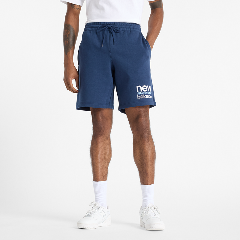 Spodenki męskie New Balance MS51940NNY - niebieskie
