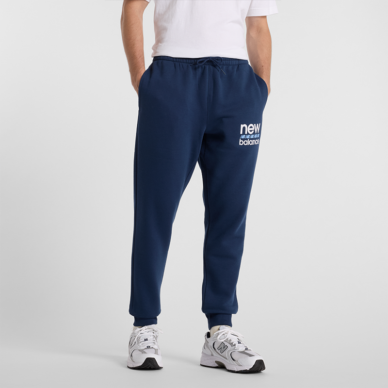 Spodnie męskie New Balance MP51940NNY - granatowe