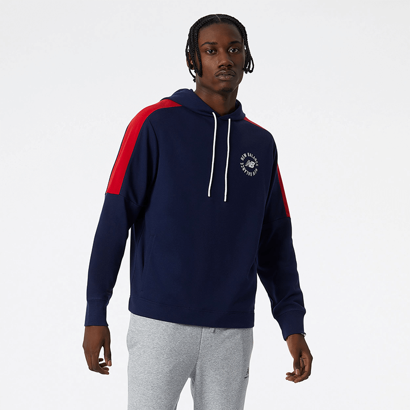 Bluza New Balance MT21900PGM - granatowa
