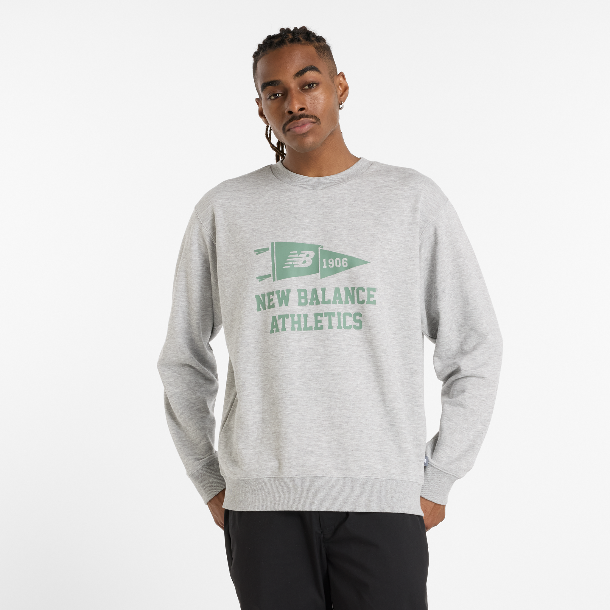 Bluza męska New Balance MT51929AG - szara