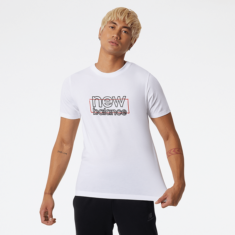Koszulka New Balance MT21903WT - biała