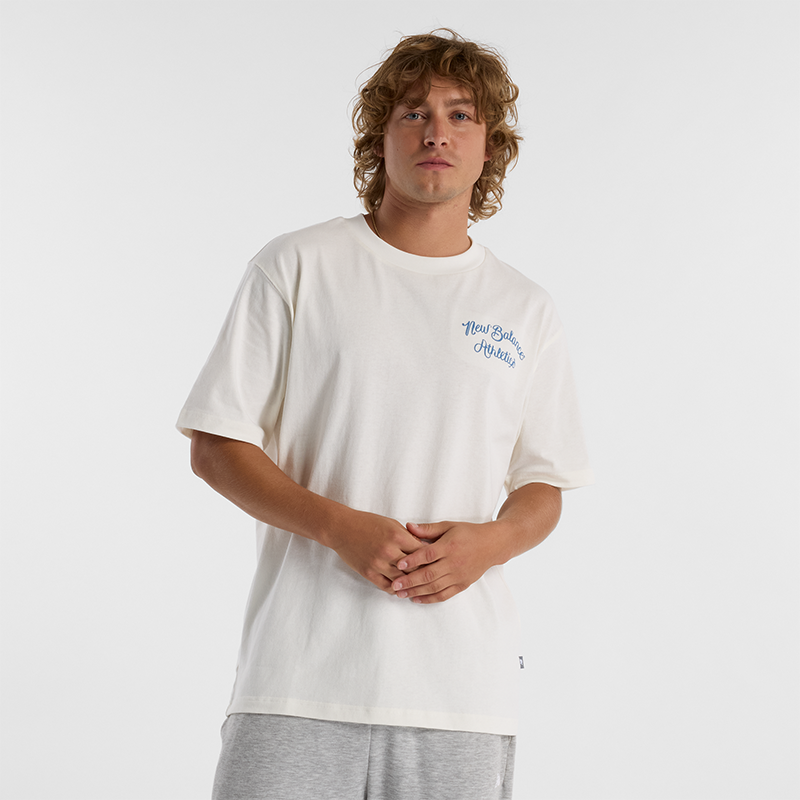 Koszulka męska New Balance MT43556SST - biała