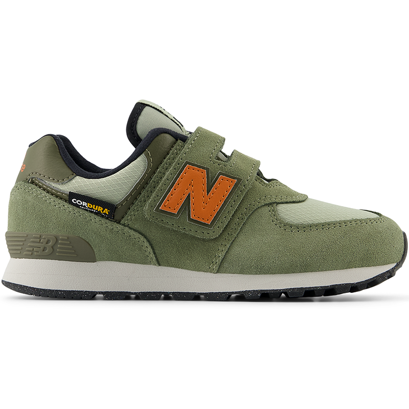 Buty dziecięce New Balance PV574SOF - zielone