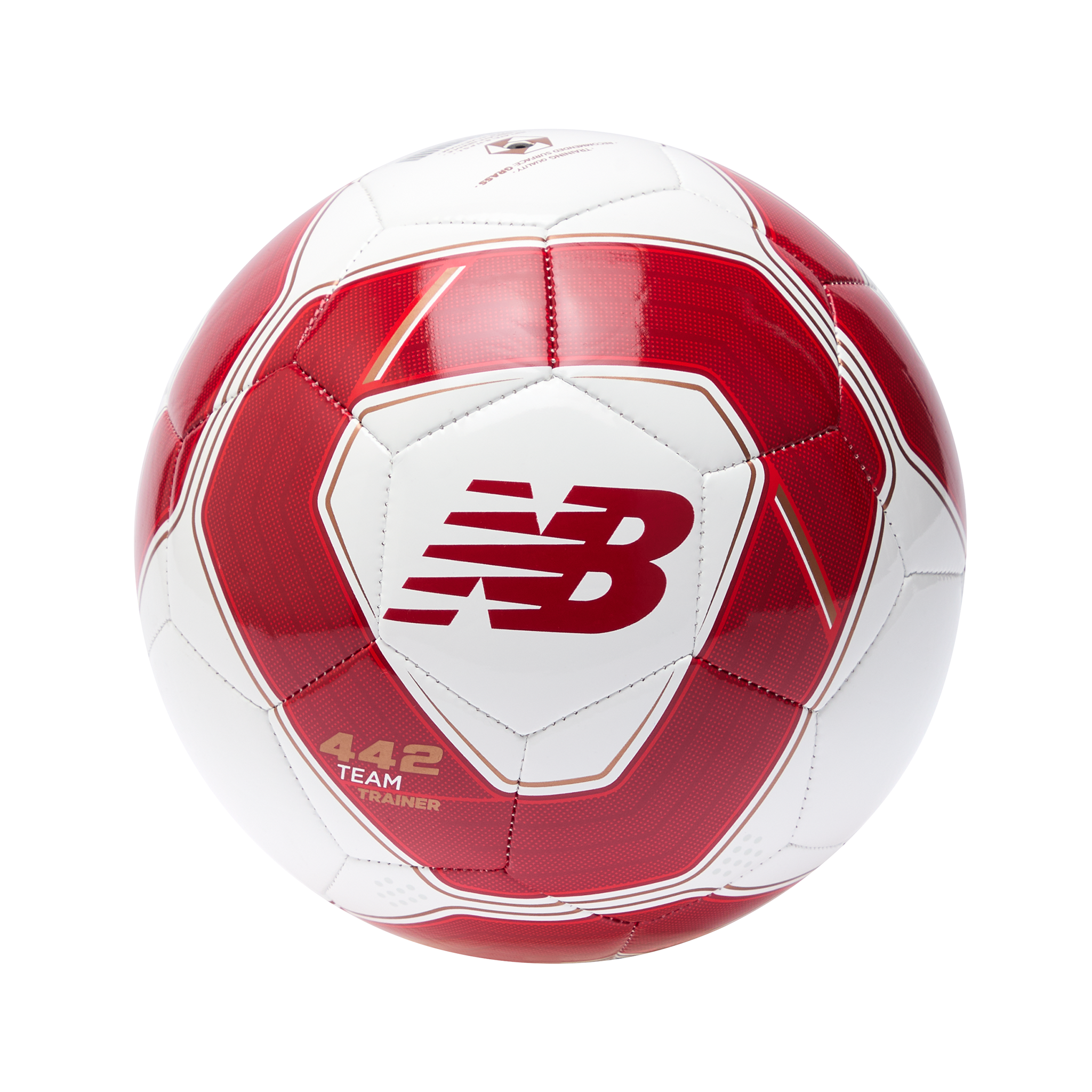 Piłka New Balance 442 TEAM TRAINER FB23062GWRD - biała
