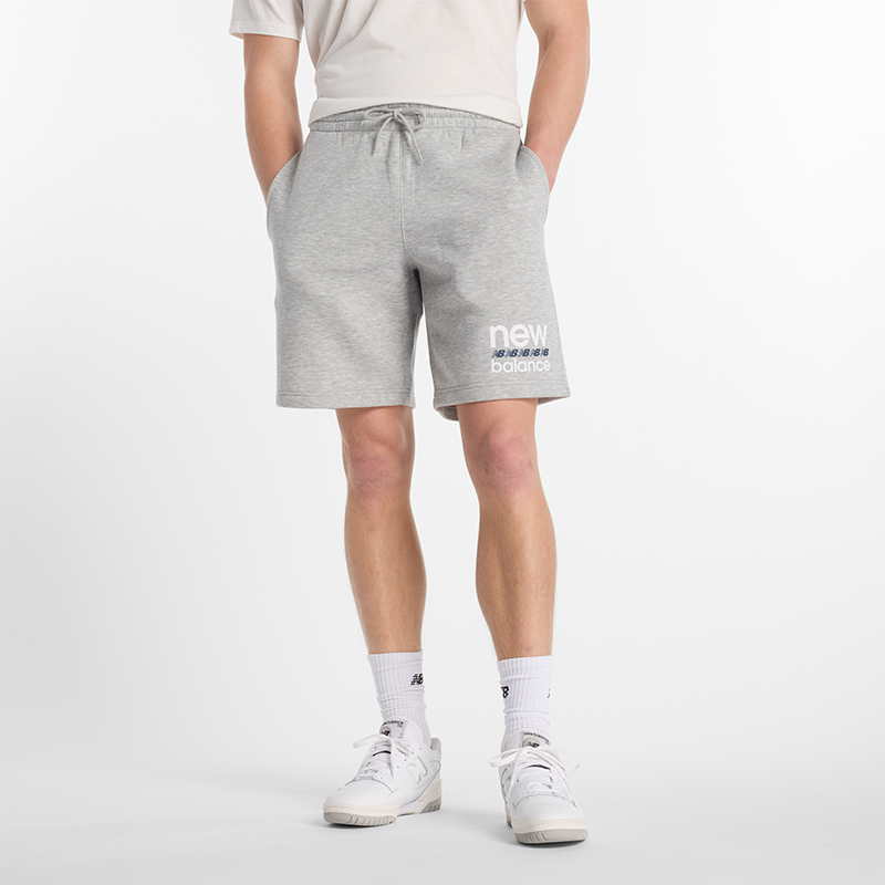 Spodenki męskie New Balance MS51940AG - szare