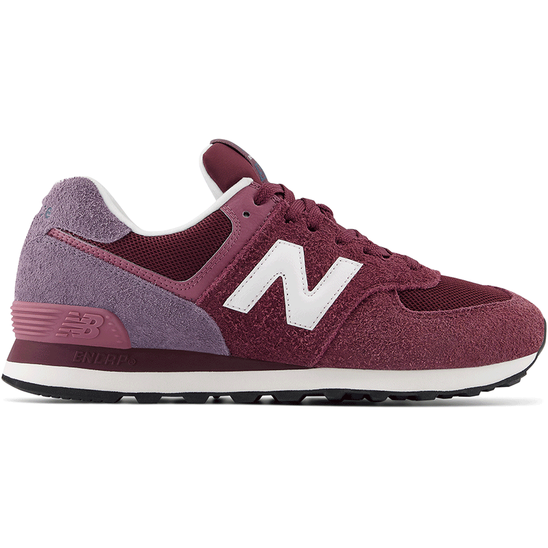 Buty unisex New Balance U574ABO - bordowe