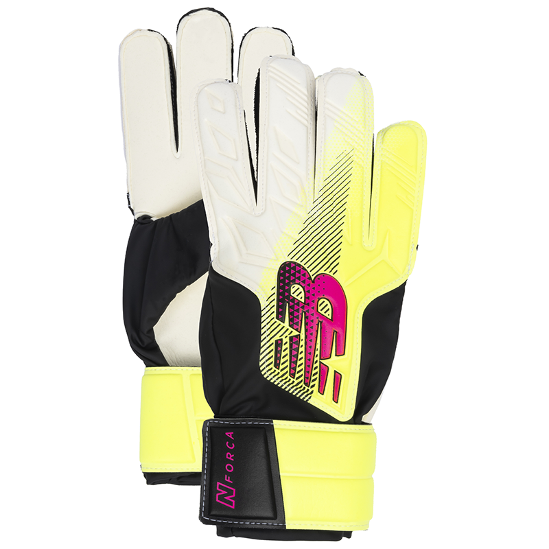 Rękawice bramkarskie juniorskie New Balance GK23311JWHN - białe