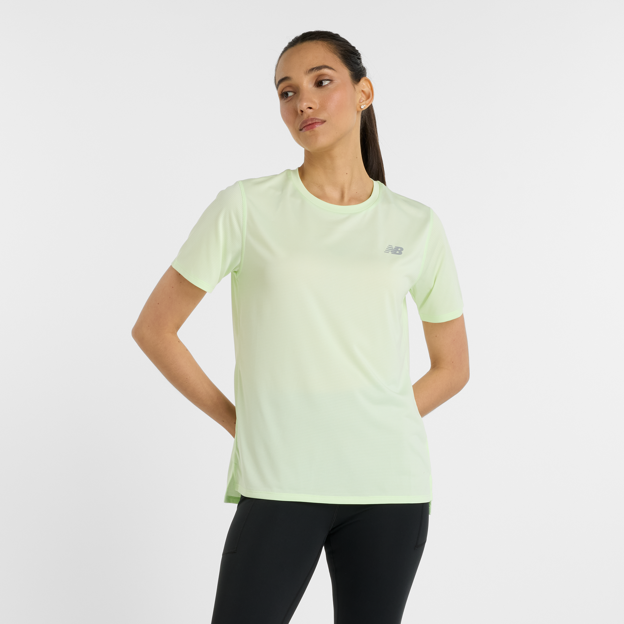 Koszulka damska New Balance WT41222MEW - miętowa