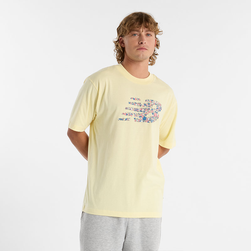 Koszulka męska New Balance MT51920PRC - żółta