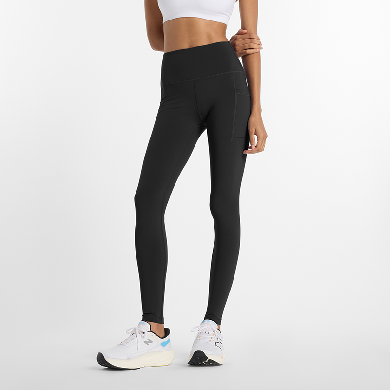 Legginsy damskie New Balance WP51275BK - czarne