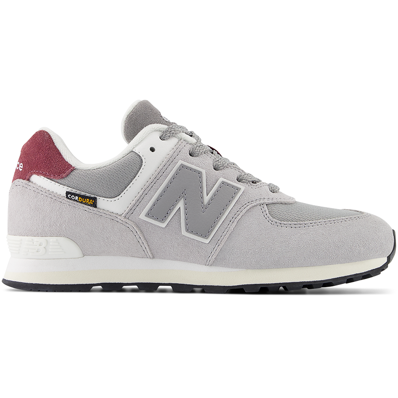 Buty dziecięce New Balance GC574KBR - szare