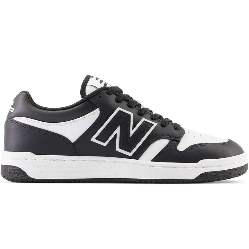 Buty unisex New Balance BB480LBA - czarno-białe