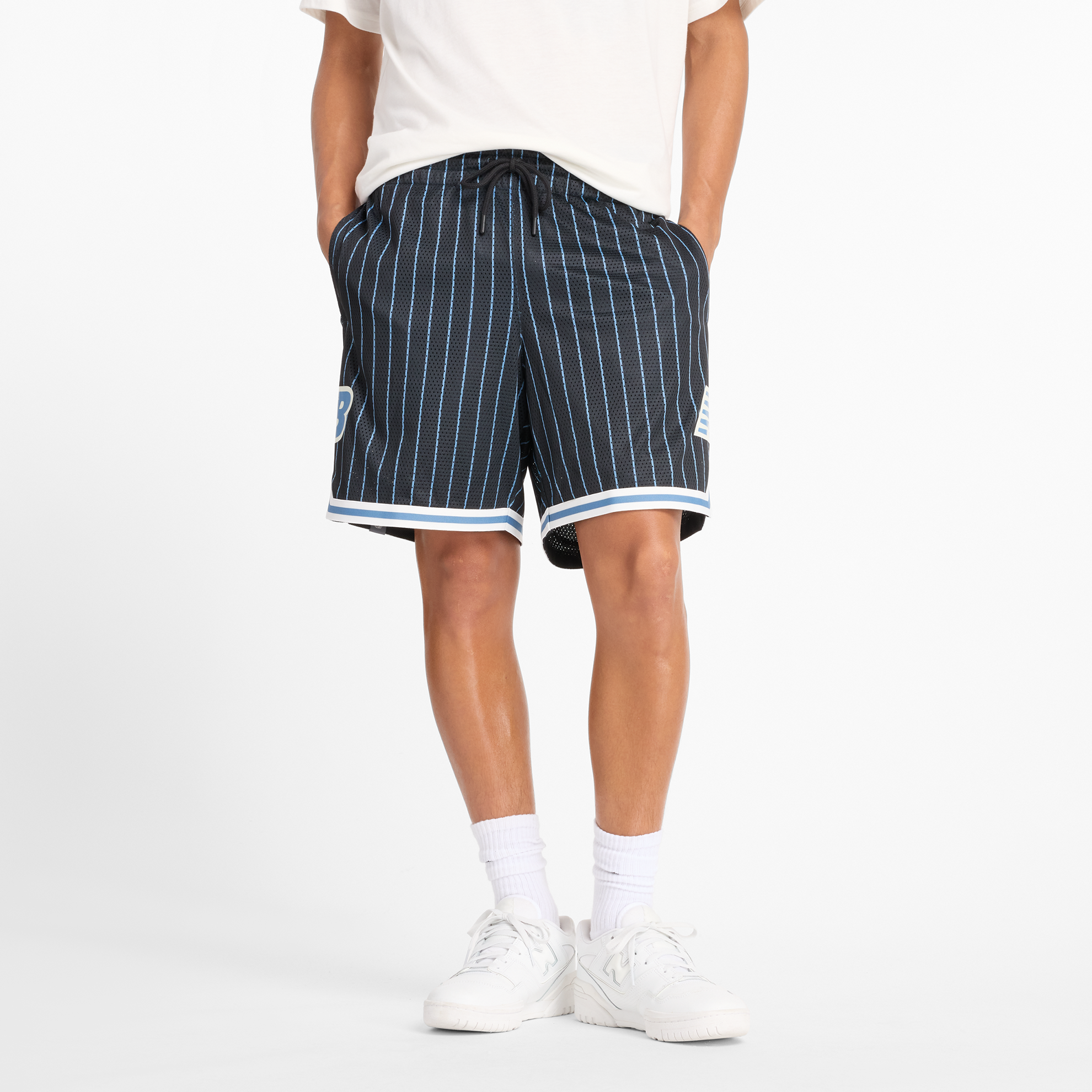 Spodenki męskie New Balance MS44588BK - czarne