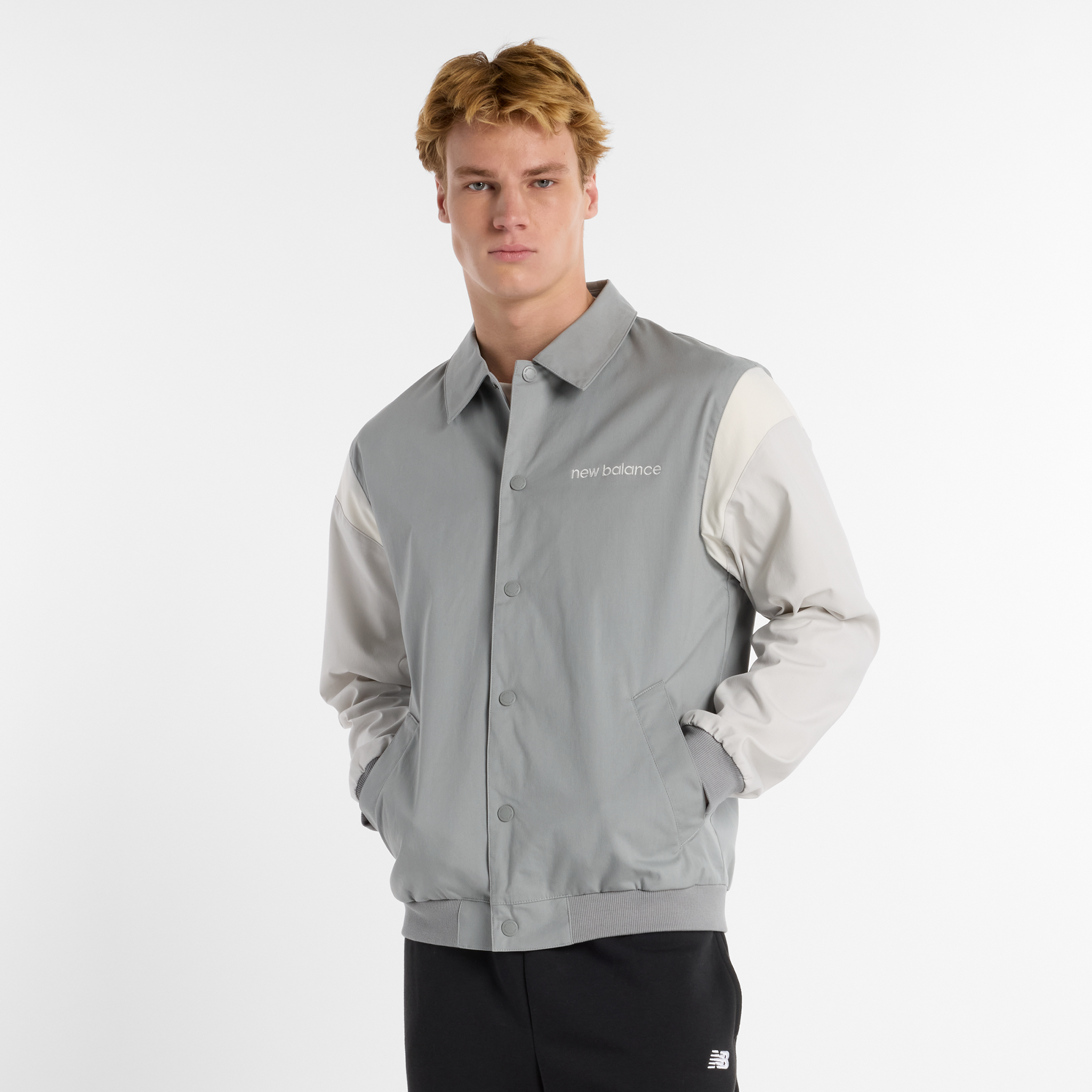 Kurtka męska New Balance MO51507YST - szara