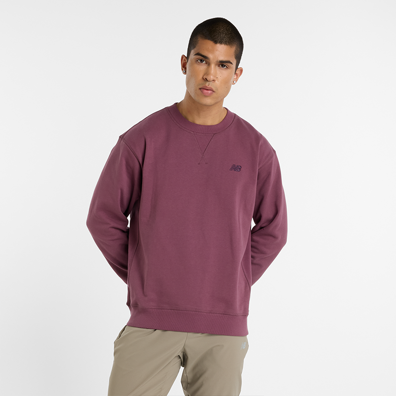 Bluza męska New Balance MT41506FDP - bordowa