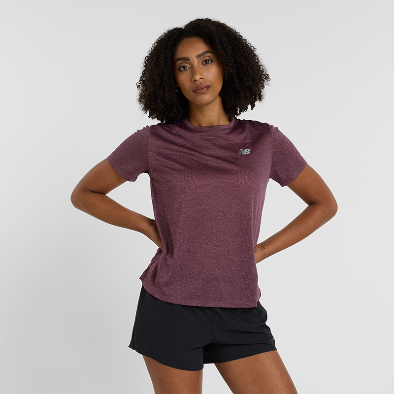 Koszulka damska New Balance WT41253FPH - fioletowa