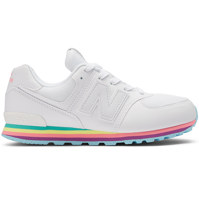 Buty dziecięce New Balance GC574KIJ - białe